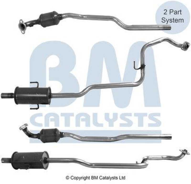 BM Catalysts Katalysator Kat Approved Hinten passend f&uuml;r Toyota Yaris 1.0 VVTi
