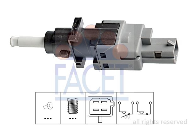 FACET Schalter, Kupplungsbetätigung (GRA) Made in Italy - OE Equivalent