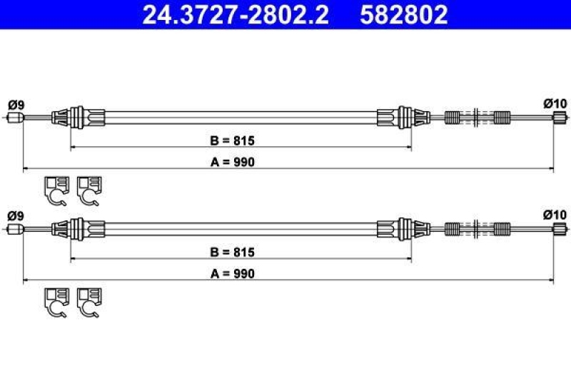 ATE Cable, parking brake