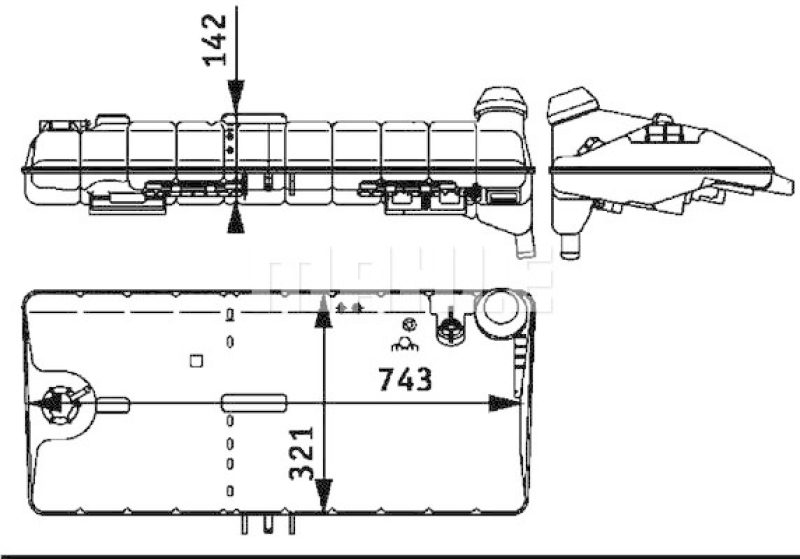 MAHLE Ausgleichsbehälter, Kühlmittel BEHR