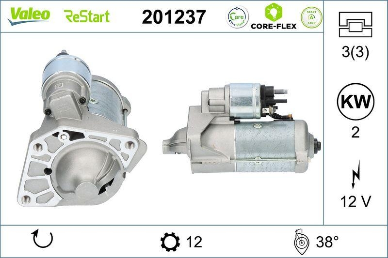 VALEO Starter VALEO CORE-FLEX 201237