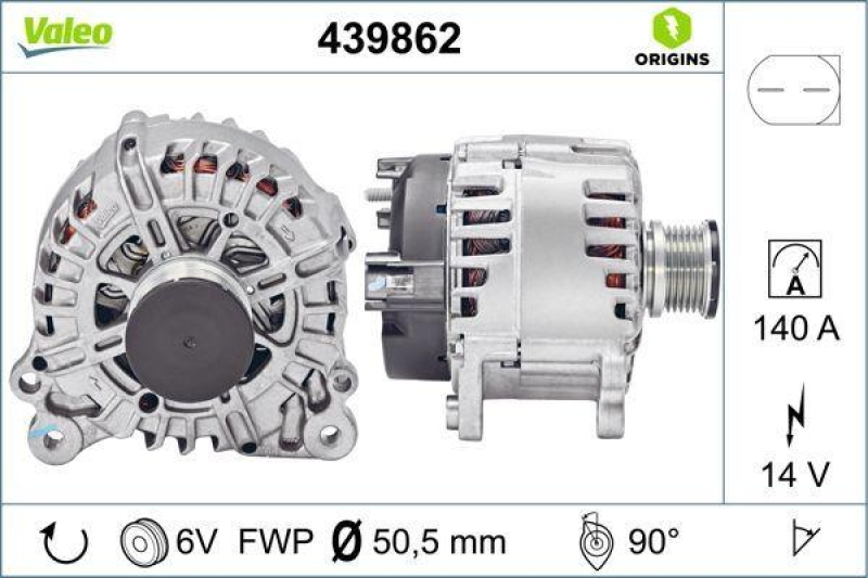 VALEO Generator VALEO ORIGINS NEW OE TECHNOLOGIE