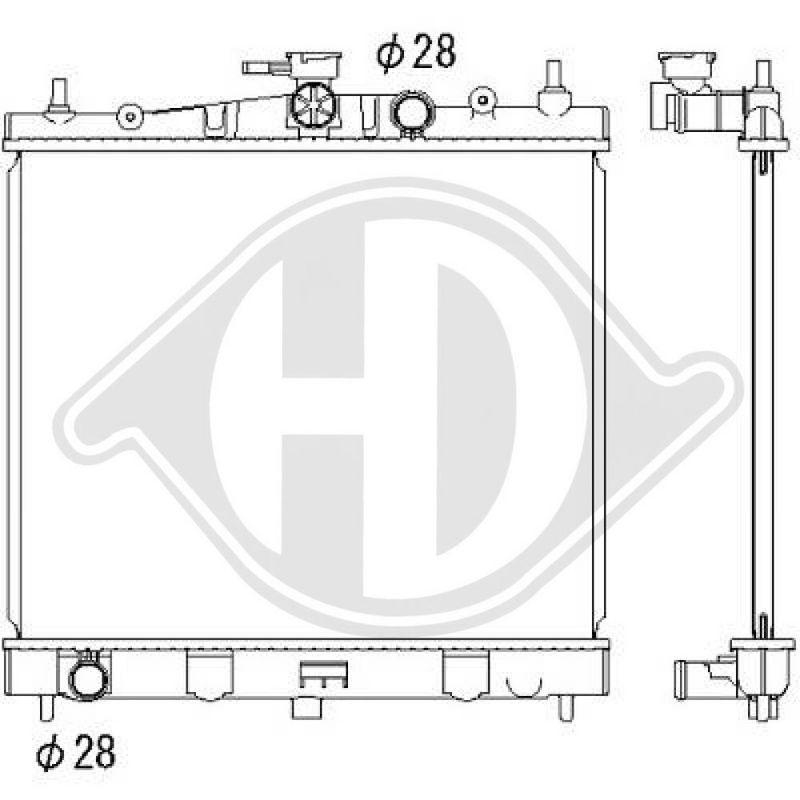 DIEDERICHS Radiator, engine cooling DIEDERICHS Climate