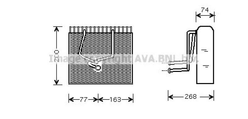 AVA QUALITY COOLING Verdampfer, Klimaanlage