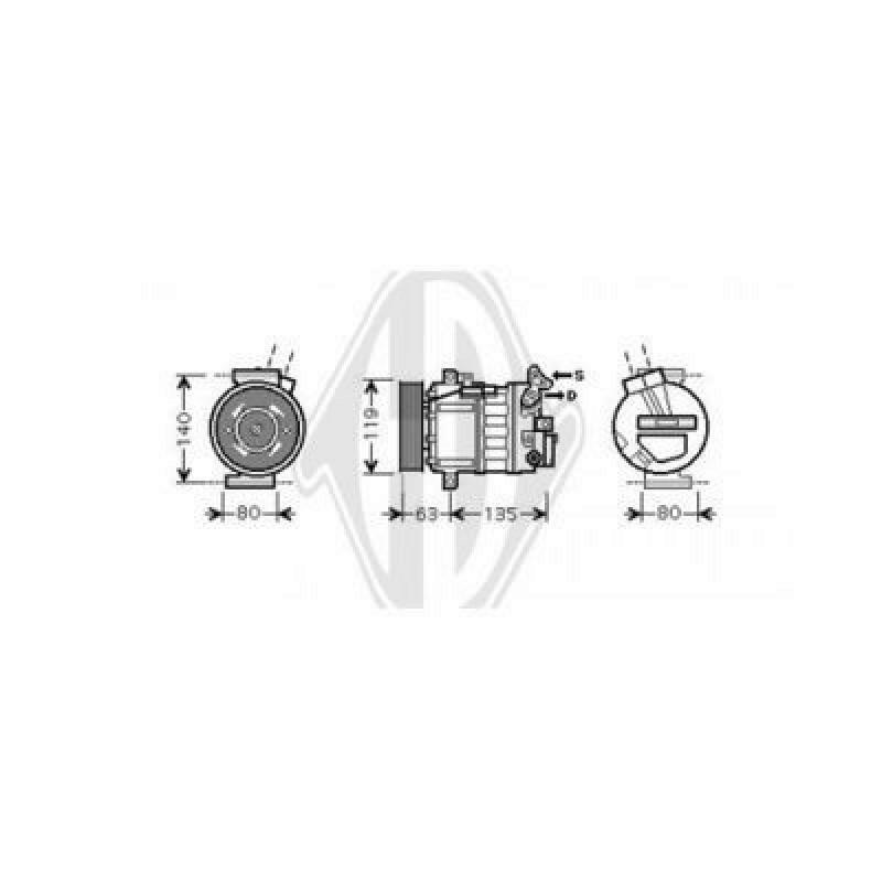DIEDERICHS Kompressor, Klimaanlage DIEDERICHS Climate DCK1492