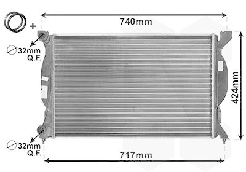 VAN WEZEL K&uuml;hler, Motork&uuml;hlung *** IR PLUS ***