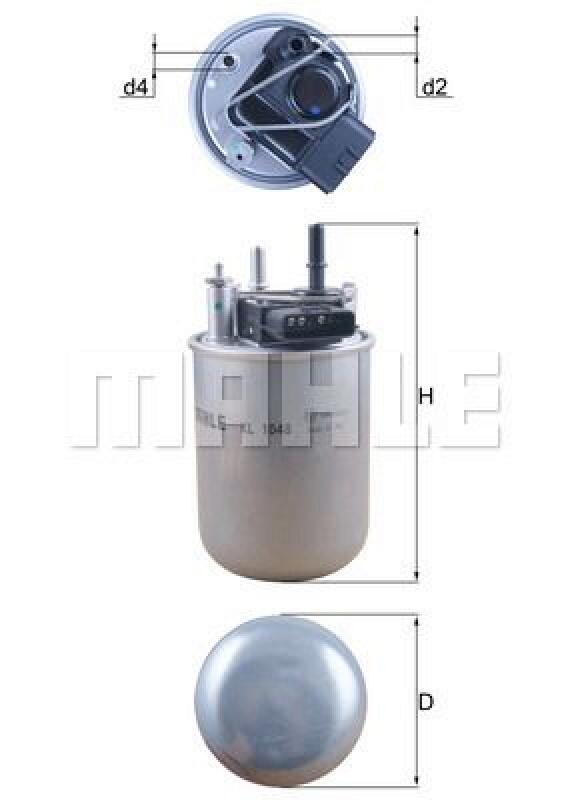 MAHLE Fuel filter