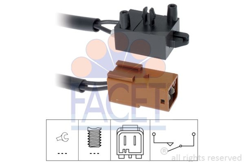 FACET Switch, clutch control (cruise control) Made in Italy - OE Equivalent