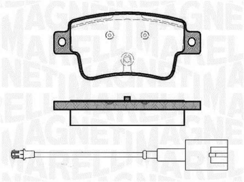 MAGNETI MARELLI Brake Pad Set, disc brake