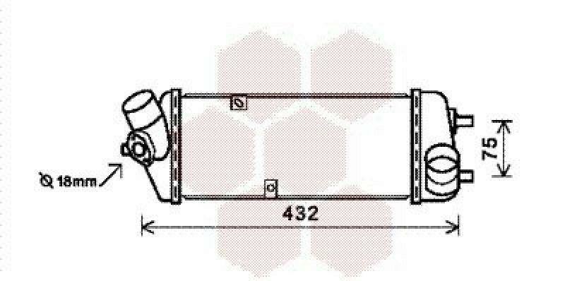 VAN WEZEL Intercooler, charger
