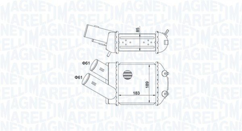 MAGNETI MARELLI Ladeluftkühler