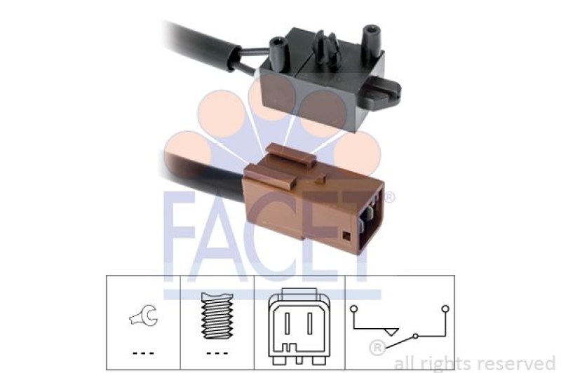 FACET Switch, brake actuation (engine timing) Made in Italy - OE Equivalent