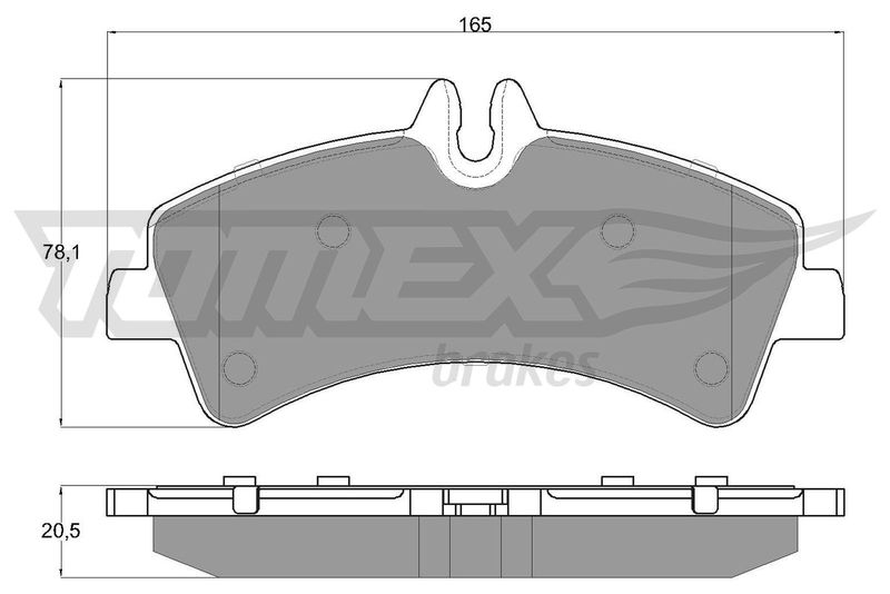 TOMEX Brakes Bremsbelagsatz, Scheibenbremse