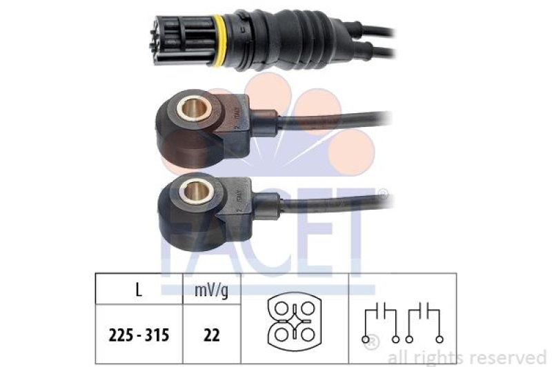 FACET Klopfsensor Made in Italy - OE Equivalent