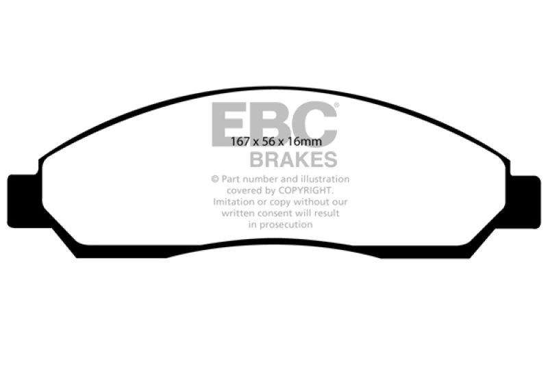 EBC Brakes Bremsbelagsatz, Scheibenbremse