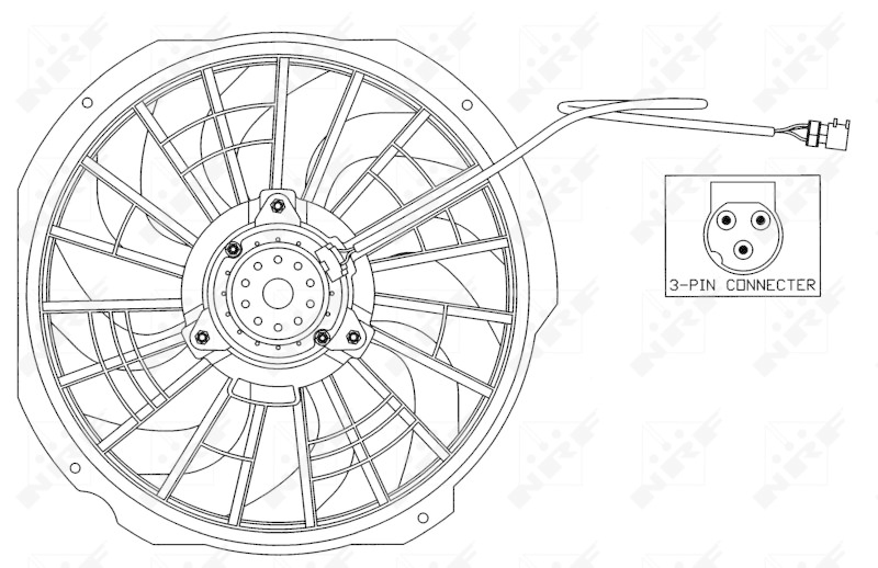 NRF Fan, radiator