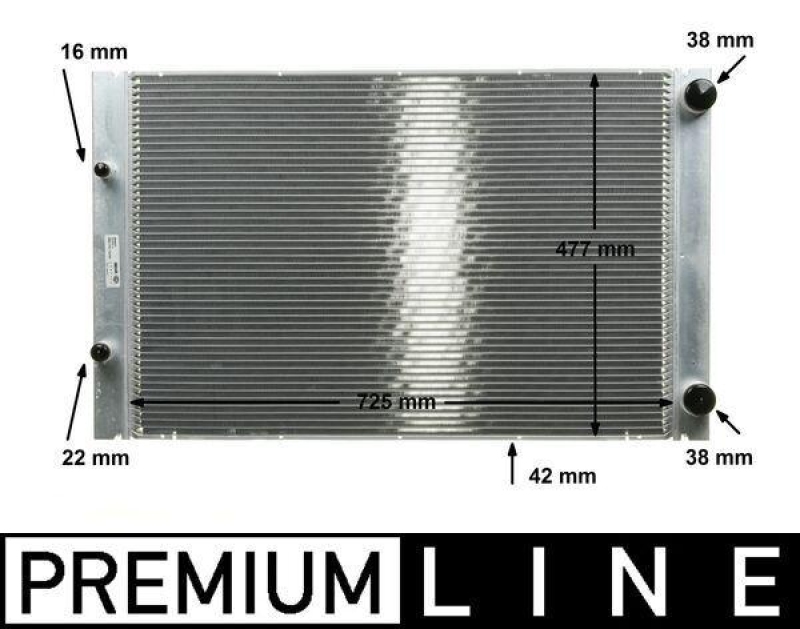 MAHLE K&uuml;hler, Motork&uuml;hlung BEHR *** PREMIUM LINE *** CR 576 000P