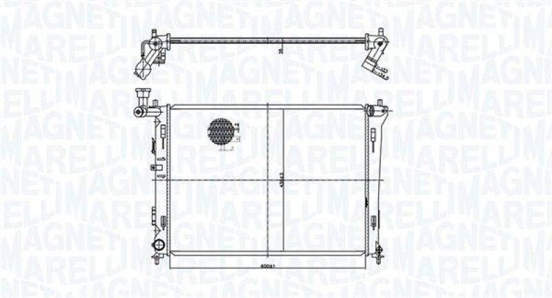 MAGNETI MARELLI Kühler, Motorkühlung