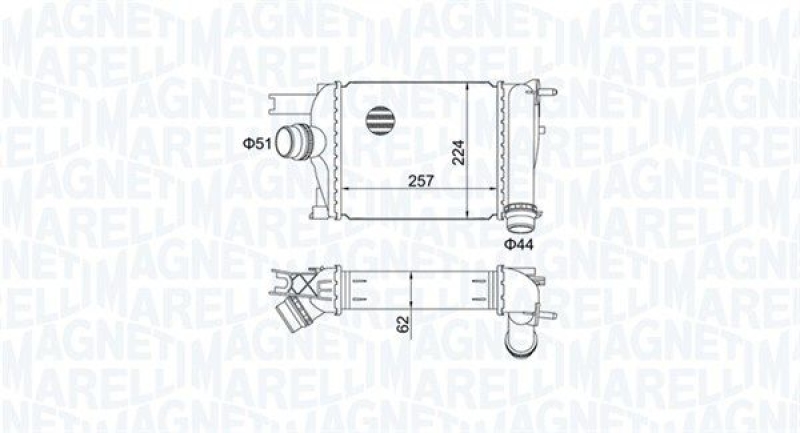 MAGNETI MARELLI Ladeluftkühler