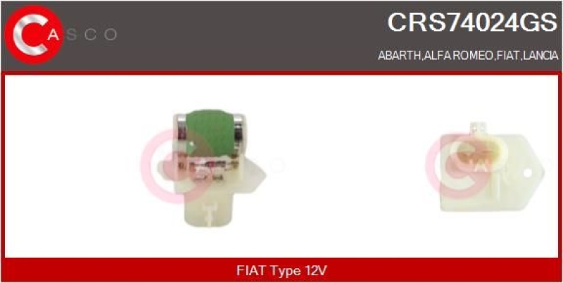 CASCO Series Resistor, electro motor radiator fan