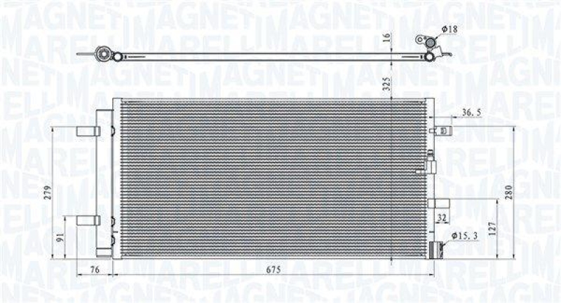 MAGNETI MARELLI Kondensator, Klimaanlage
