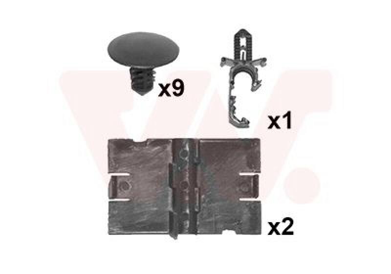 VAN WEZEL Mounting Kit, bonnet