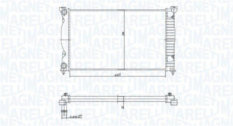 MAGNETI MARELLI Kühler, Motorkühlung