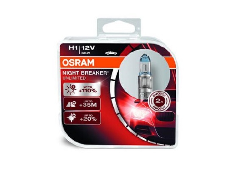 OSRAM H1 Night Breaker Unlimited Duo Box