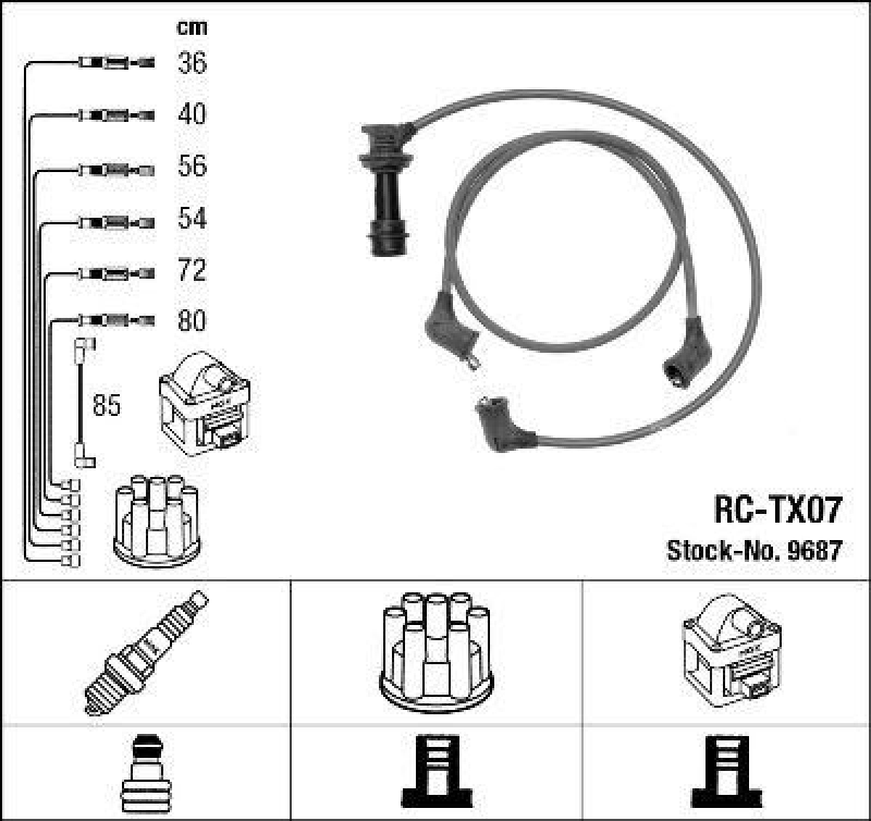 NGK Ignition Cable Kit
