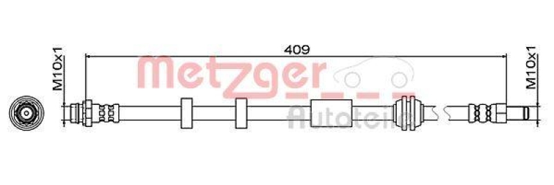 METZGER Bremsschlauch 4111468
