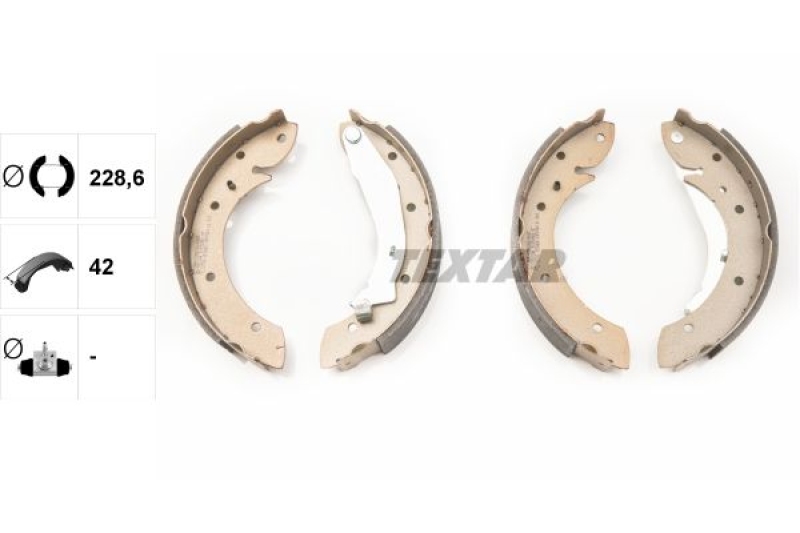 TEXTAR Brake Shoe Set
