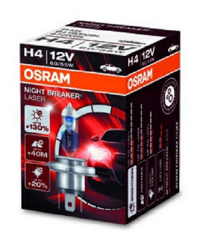 OSRAM Glühlampe, Fernscheinwerfer NIGHT BREAKER LASER