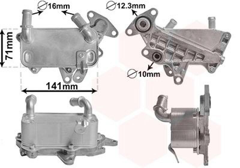 VAN WEZEL Ölkühler, Automatikgetriebe *** IR PLUS ***