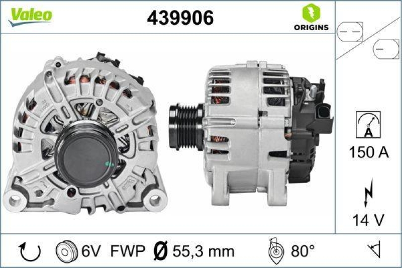 VALEO Generator VALEO ORIGINS NEW OE TECHNOLOGIE