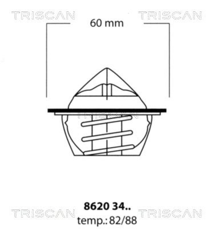 TRISCAN Thermostat für Kühlmittel / Kühlerthermostat