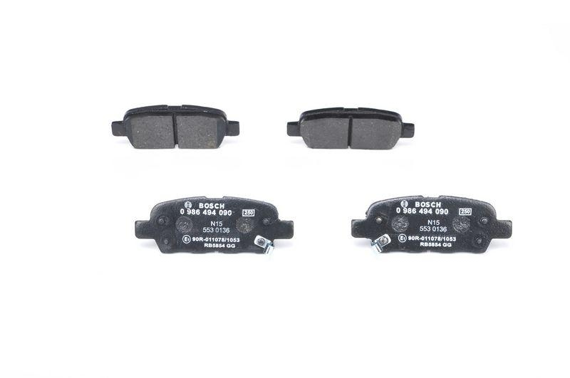 BOSCH Bremsbelagsatz, Scheibenbremse 0 986 494 090