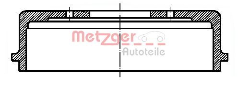 2x METZGER Bremstrommel