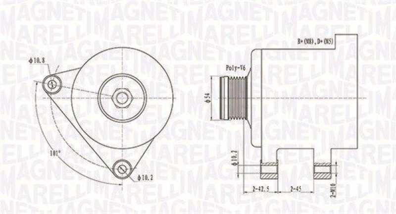 MAGNETI MARELLI Generator 63731553010