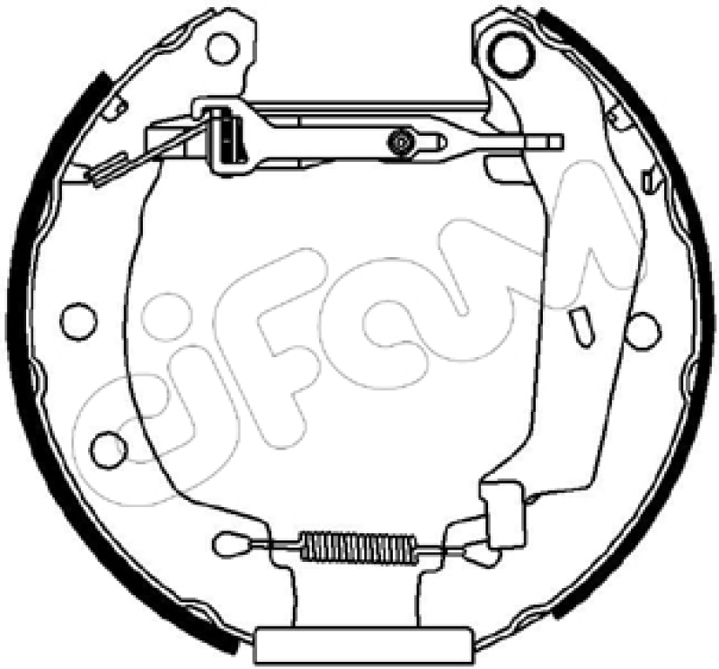 CIFAM Bremsbackensatz Vermontierter kit