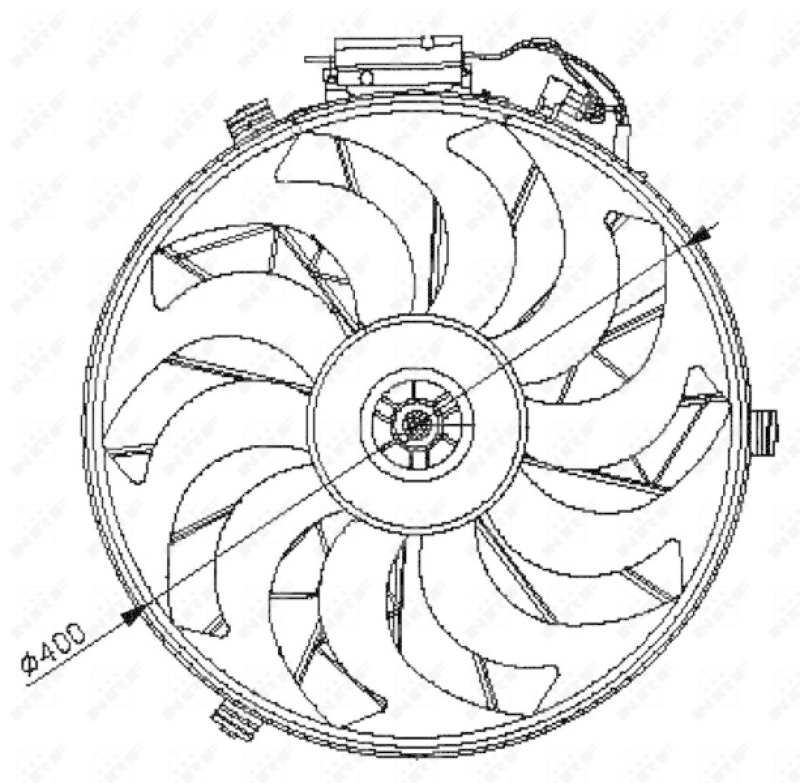 NRF Fan, radiator