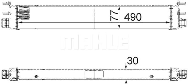 MAHLE Oil Cooler, engine oil BEHR *** PREMIUM LINE ***