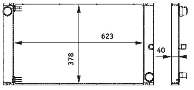 MAHLE Radiator, engine cooling BEHR *** PREMIUM LINE ***