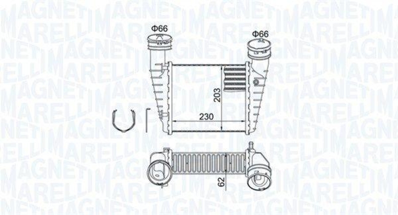 MAGNETI MARELLI Ladeluftk&uuml;hler 351319205210