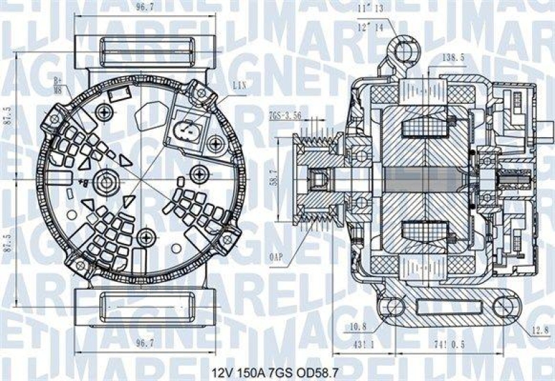 MAGNETI MARELLI Generator 63731557610