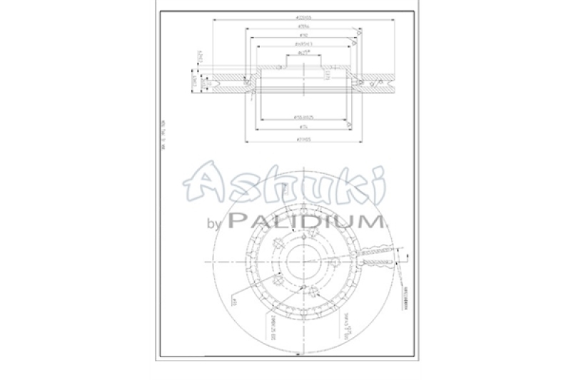 2x ASHUKI by Palidium Bremsscheibe