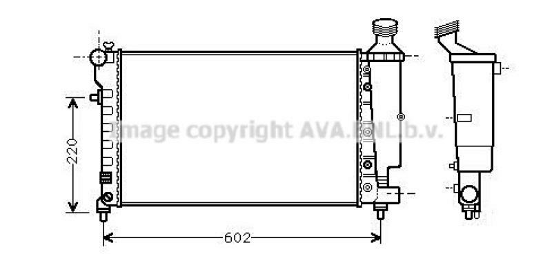 AVA QUALITY COOLING Radiator, engine cooling