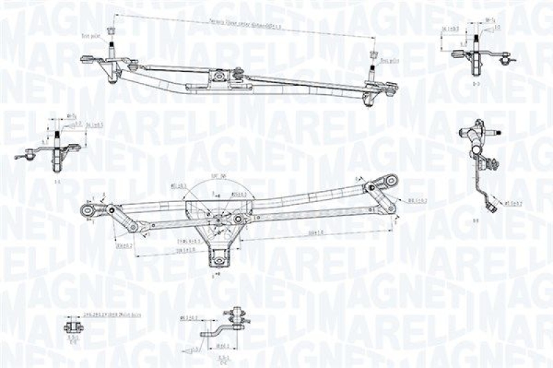 MAGNETI MARELLI Wischergestänge