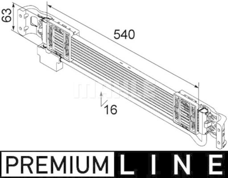 MAHLE Oil Cooler, engine oil BEHR *** PREMIUM LINE ***