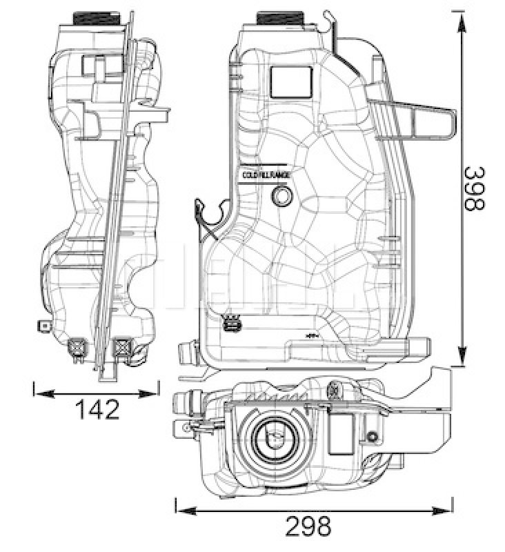 MAHLE Ausgleichsbehälter, Kühlmittel BEHR