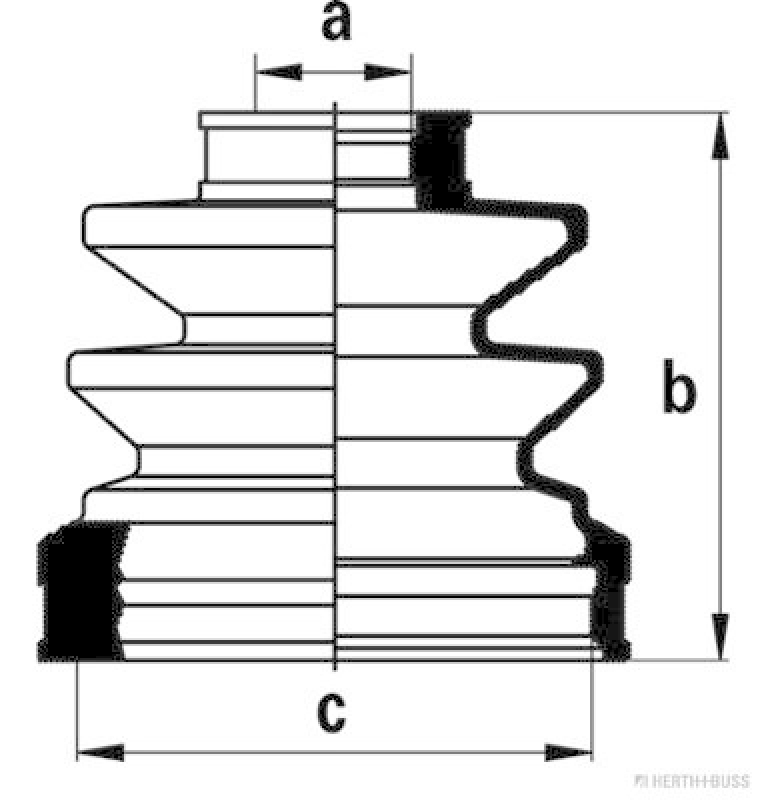 HERTH+BUSS JAKOPARTS Faltenbalgsatz, Antriebswelle